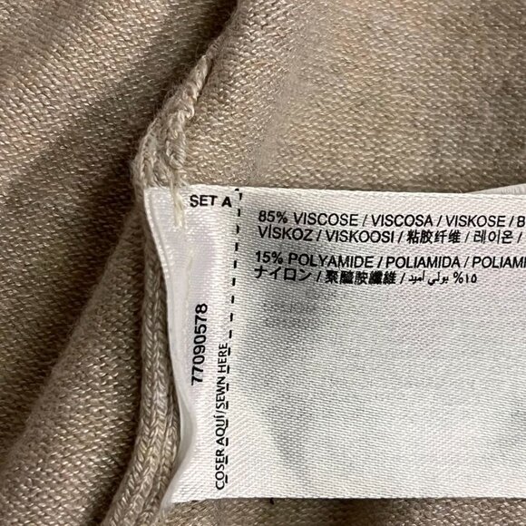 MNG Mango Lightweight Open-Front Cardigan Beige M - Picture 2 of 11